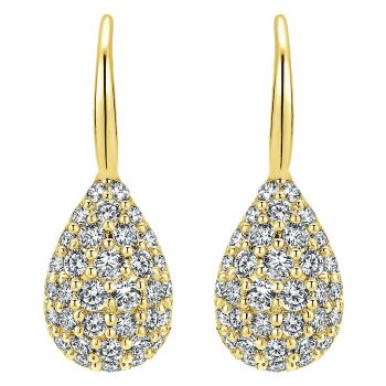 0.80 ct - Earrings
 14k Yellow Gold Diamond Drop /EG12704Y45JJ-IGCD