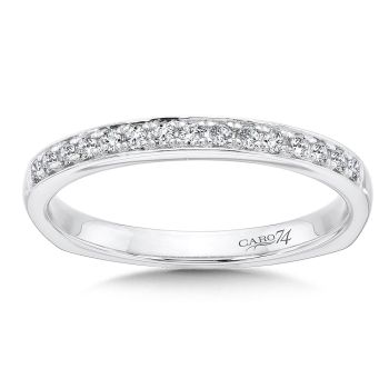 Diamond and 14K White Gold Wedding Ring (0.13ct. tw.) /CR568BW