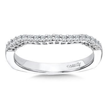 Diamond and 14K White Gold Wedding Ring (0.16ct. tw.) /CR487BW