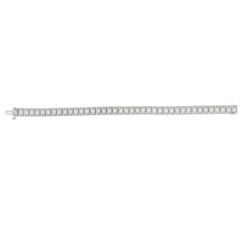 4.23 ct Diamond bracelet Set In 14K White Gold B5593WD4