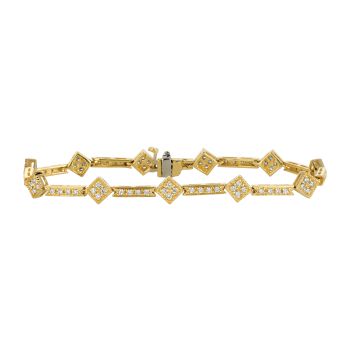1.14 ct Diamond Bracelet Set In 14K Yellow Gold B5729YD