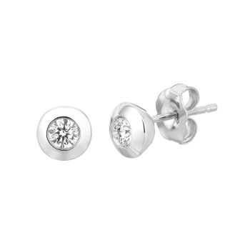 0.25 ct G-H SI2 Diamond Earrings Set In 14K White Gold E5341.25W