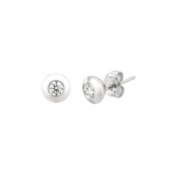 0.33 ct G-H SI2 Diamond Earrings Set In 14K White Gold E5341.33W