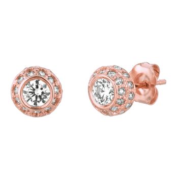 1 ct G-H SI2 Diamond Earrings Set In 14K Rose Gold E5342.25P