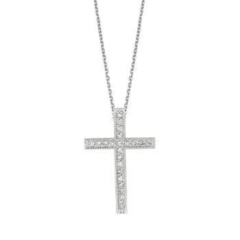 0.33ct Diamond cross Necklace N4931WD