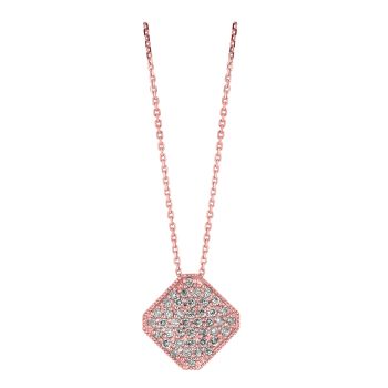 0.75ct Diamond square Necklace N4938PD