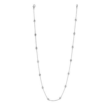 0.33ct 2 pointer 14 section 18" diamond Necklace N4964W2-18