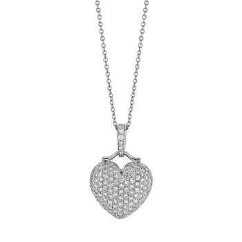 2.53ct Diamond heart Necklace N5045WD