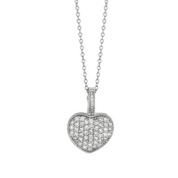 1.52ct Diamond heart Necklace N5073WD
