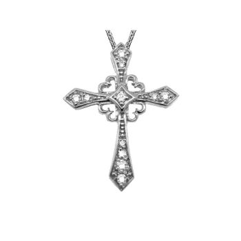 0.25ct Diamond cross Necklace N5077WD