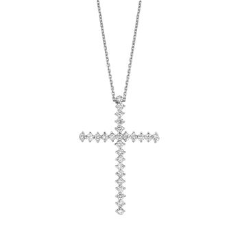 1ct Diamond cross Necklace N5078WD