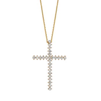 1ct Diamond cross Necklace N5078YD