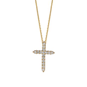 0.5ct Diamond cross Necklace N5080YD
