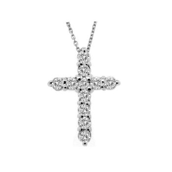 1.09ct Diamond cross Necklace N5082WD