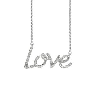 0.5ct Diamond love Necklace N5090WD