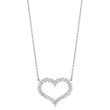2.5ct Diamond heart Necklace N5096W2.5