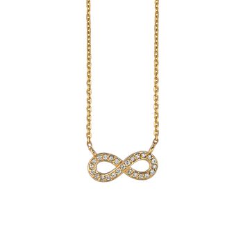 0.15ct Diamond infinity Necklace N5100.15YD