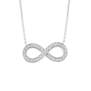 0.4ct Diamond infinity Necklace N5100.40WD