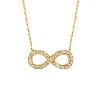 0.4ct Diamond infinity Necklace N5100.40YD