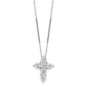 1.5ct Diamond cross Necklace N5104W.25