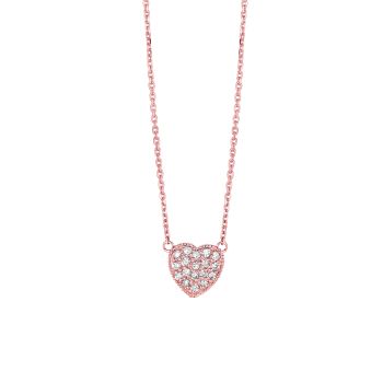 0.25ct Diamond heart Necklace N5112PD