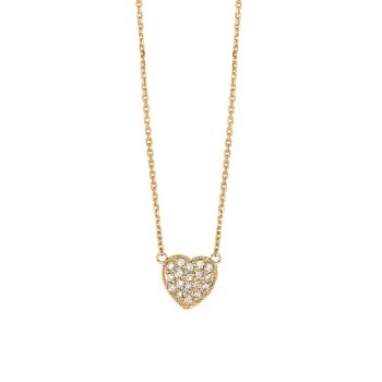 0.25ct Diamond heart Necklace N5112YD