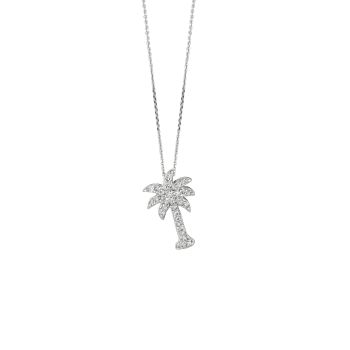 0.25ct Diamond palm tree Necklace N5121WD
