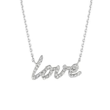 0.21ct Diamond love Necklace N5139WD