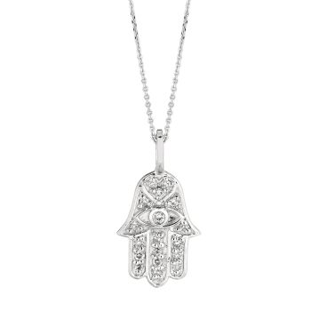 0.16ct Diamond hand of god Necklace N5145WD