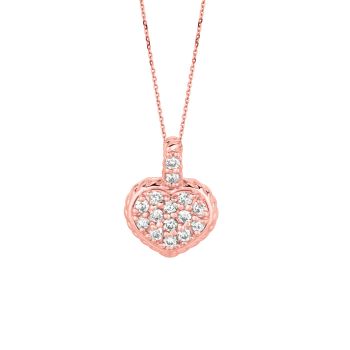 0.25ct Diamond heart Necklace N5150PD