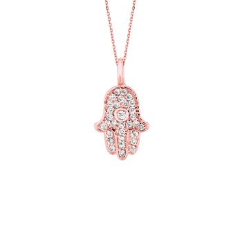 0.17ct Diamond hand of god Necklace N5153PD