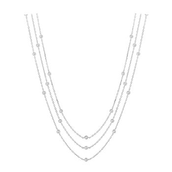 1.55ct 3 strand diamond Necklace N5154.03W