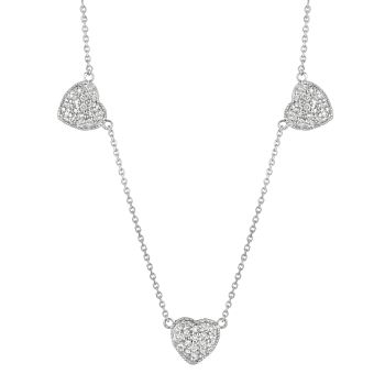 0.65ct Diamond heart Necklace N5163WD