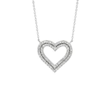 0.53ct Diamond heart Necklace N5177.50W