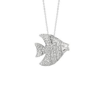 0.64ct Diamond fish Necklace N5182WD