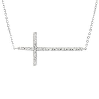 0.2ct Diamond cross Necklace N5210WD