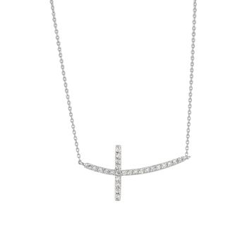 0.25ct Diamond cross Necklace N5254.25W
