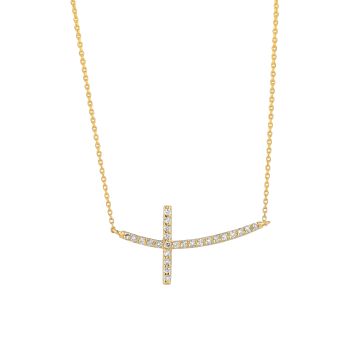 0.25ct Diamond cross Necklace N5254.25Y