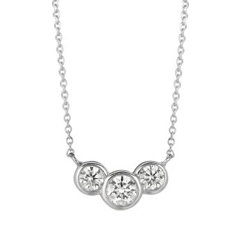 1ct Diamond bezel Necklace N5264-1W