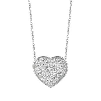 0.75ct Diamond heart Necklace N5265WD