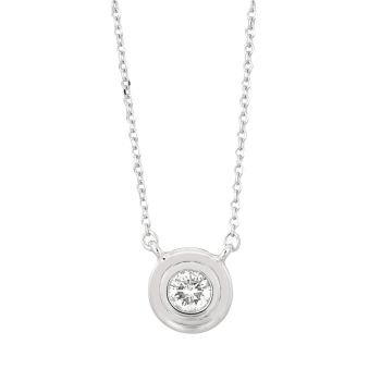 0.2ct Diamond Bezel Necklace N5269.20W