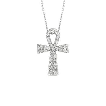 0.53ct Diamond cross Necklace N5288WD
