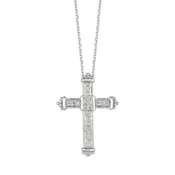 0.33ct Diamond cross Necklace N5290WD