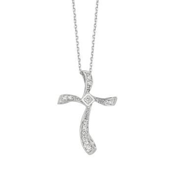 0.25ct Diamond cross Necklace N5291WD