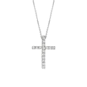 0.11ct Diamond cross Necklace N5385.10WD
