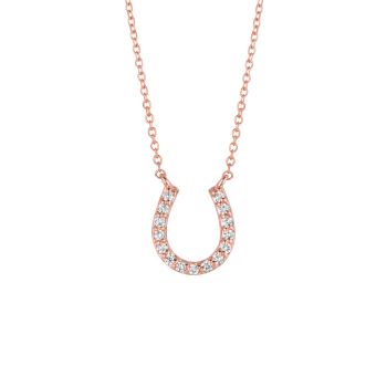 0.15ct Diamond horseshoe Necklace N5387.15PD