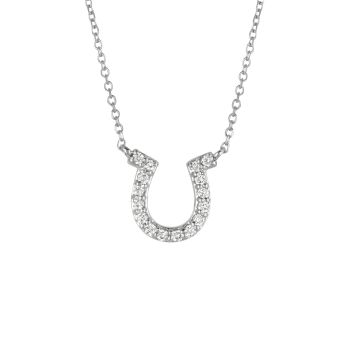 0.15ct Diamond horseshoe Necklace N5388.15WD