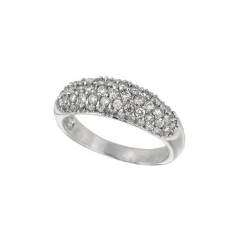 1.03 ct G-H SI2 Fancy white gold diamond ring 14K White Gold R5362W-DA