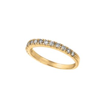 0.25 ct G-H SI2 Diamond stackable ring In 14K Yellow Gold R5692YD