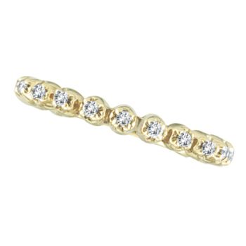 .20ct Diamond Eternity Stackable Ring in 14k Yellow Gold